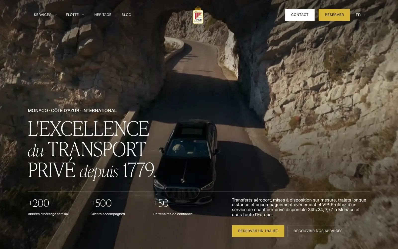 Le site de Monaco Royal Limousines.